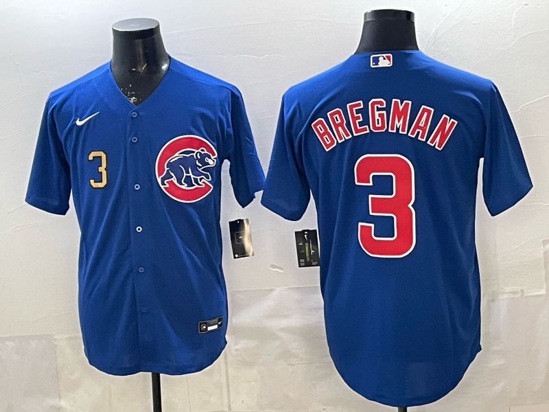 Men 2026 Chicago Cubs #3 Bregman Blue Game Nike MLB Jersey style 003->chicago cubs->MLB Jersey